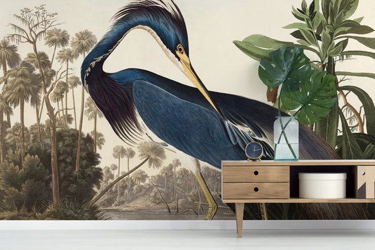 Louisiana Heron Wall Mural